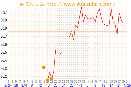 基礎体温グラフ