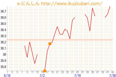 基礎体温グラフ