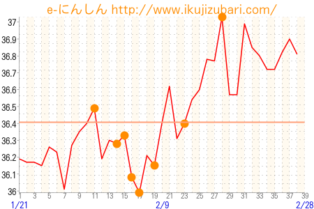 基礎体温グラフ