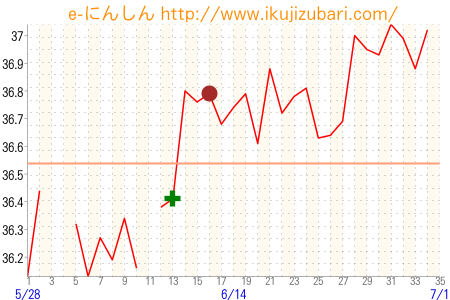 基礎体温グラフ