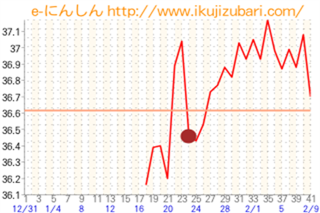 基礎体温グラフ