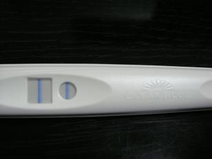 妊娠検査薬の陽性