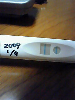 妊娠検査薬の陽性