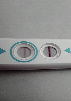 妊娠検査薬の陽性