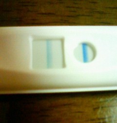 妊娠検査薬の陽性
