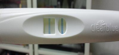 妊娠検査薬の陽性