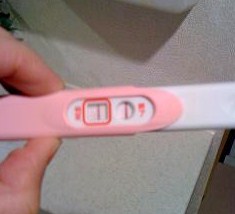 妊娠検査薬の陽性