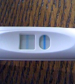 妊娠検査薬の陽性