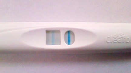 妊娠検査薬の陽性