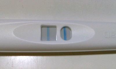 妊娠検査薬の陽性
