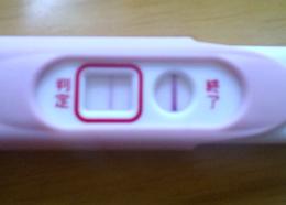 妊娠検査薬の陽性