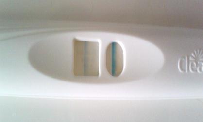 妊娠検査薬の陽性