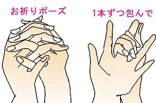 指のマッサージ