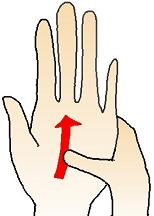 手のひらマッサージ